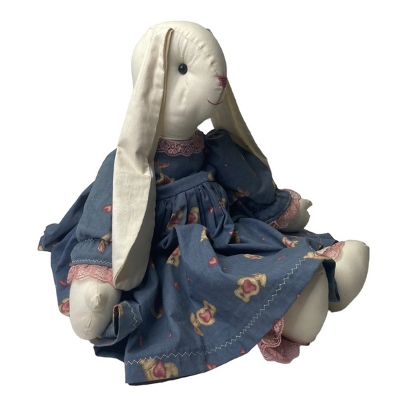 Vintage Homemade Country Bunny Plush - Picture 2 of 5